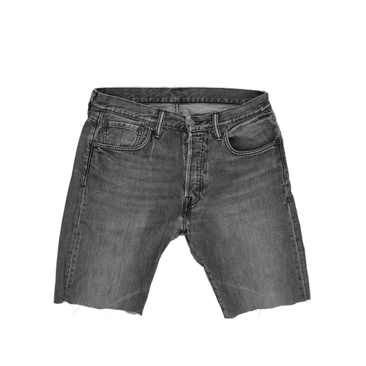 Levi's 501 Vintage Black Denim Shorts for Men Size W31 Cotton 9in Inseam