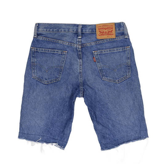 Levi's 511 Vintage Blue Denim Shorts W30 10 Inch Inseam Cotton