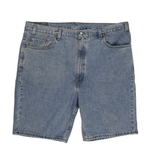 Levi's 505 Regular Fit Denim Shorts Light Blue Size 42 100 Percent Cotton Vintage