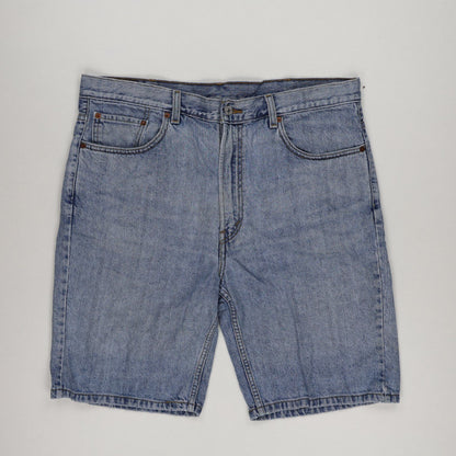 Levi's 505 Regular Fit Denim Shorts Light Blue W38 100% Cotton Vintage