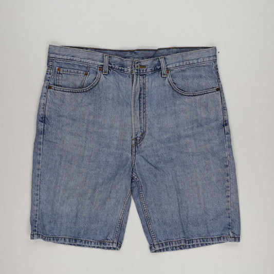 Levi's 505 Regular Fit Denim Shorts Light Blue W38 100% Cotton Vintage