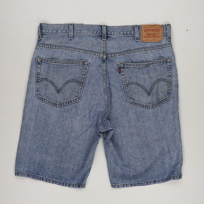 Levi's 505 Regular Fit Denim Shorts Light Blue W38 100% Cotton Vintage
