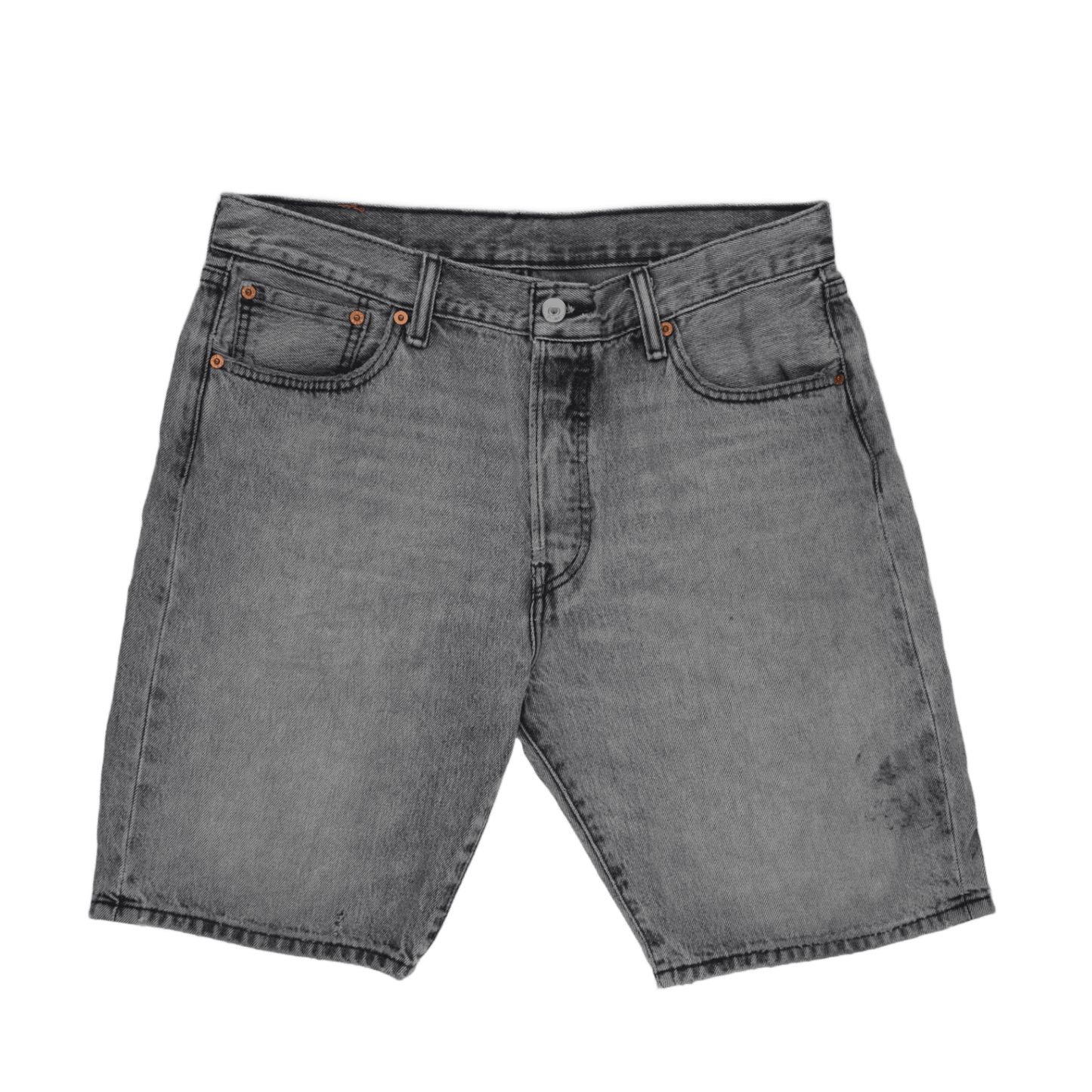 Levi's 501 Grey Denim Shorts W32 100 Cotton Vintage Men's Clothing