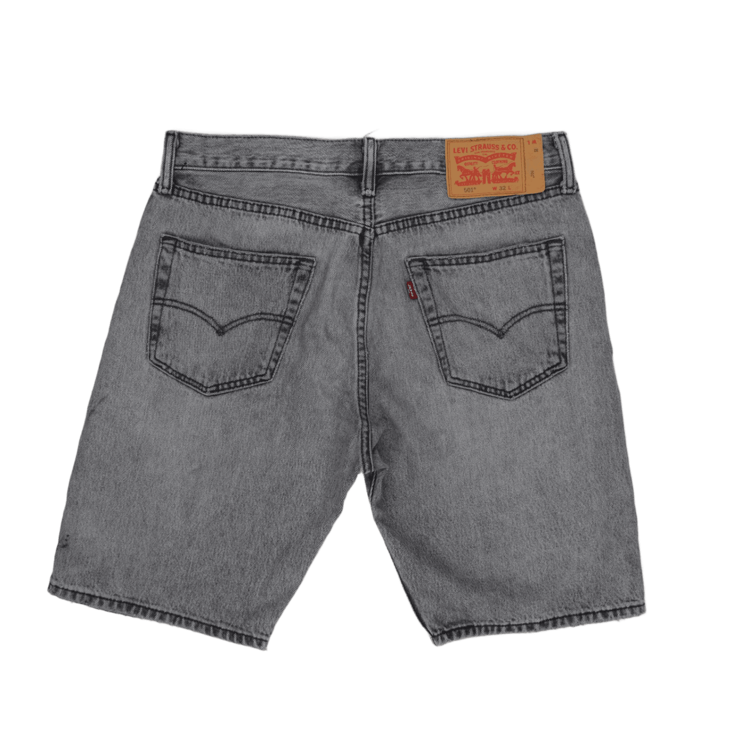 Levi's 501 Grey Denim Shorts W32 100 Cotton Vintage Men's Clothing
