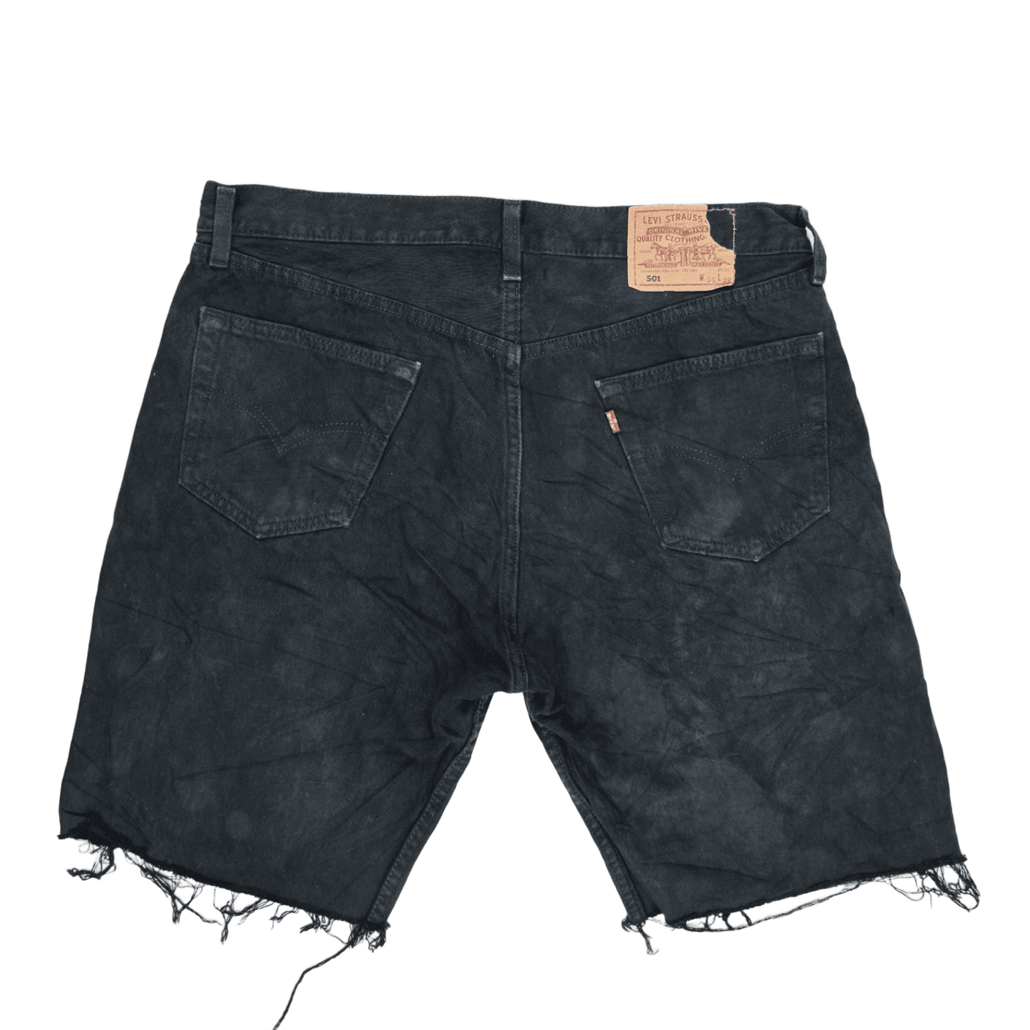 Levi's 501 Vintage Black Cut Off Shorts 36W Cotton