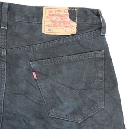 Levi's 501 Vintage Black Cut Off Shorts 36W Cotton