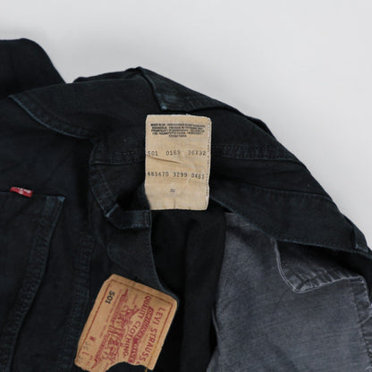 Levi's 501 Vintage Black Cut Off Shorts 36W Cotton