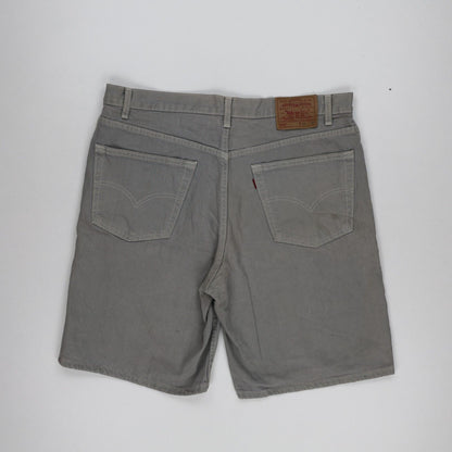 Levi's 550 Relaxed Fit Grey Cotton Shorts Size 38