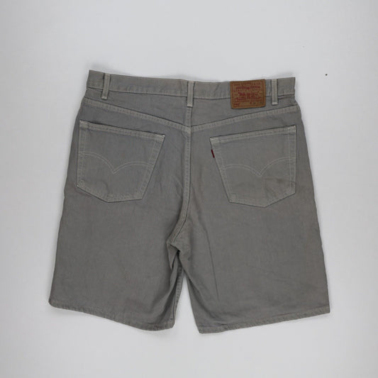 Levi's 550 Relaxed Fit Grey Cotton Shorts Size 38