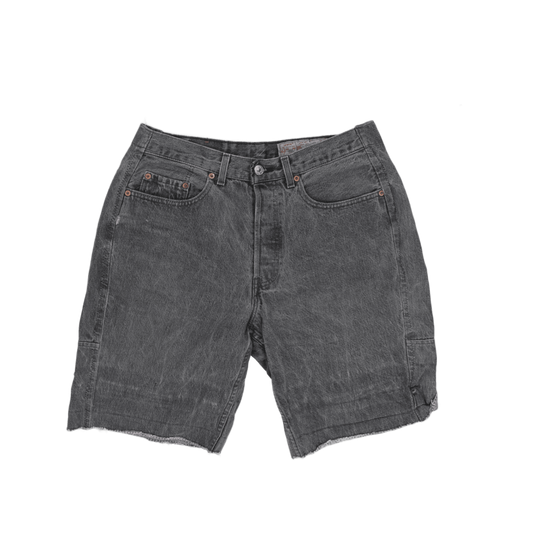 Levi's Vintage Grey Denim Shorts 34 Waist 11 Inch Inseam Cotton