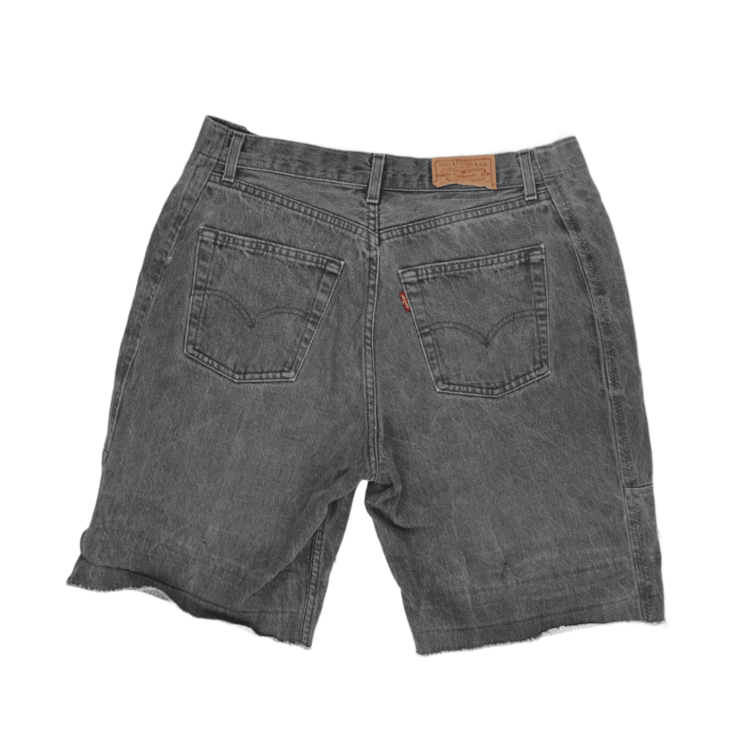Levi's Vintage Grey Denim Shorts 34 Waist 11 Inch Inseam Cotton