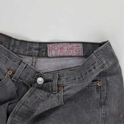 Levi's Vintage Grey Denim Shorts 34 Waist 11 Inch Inseam Cotton