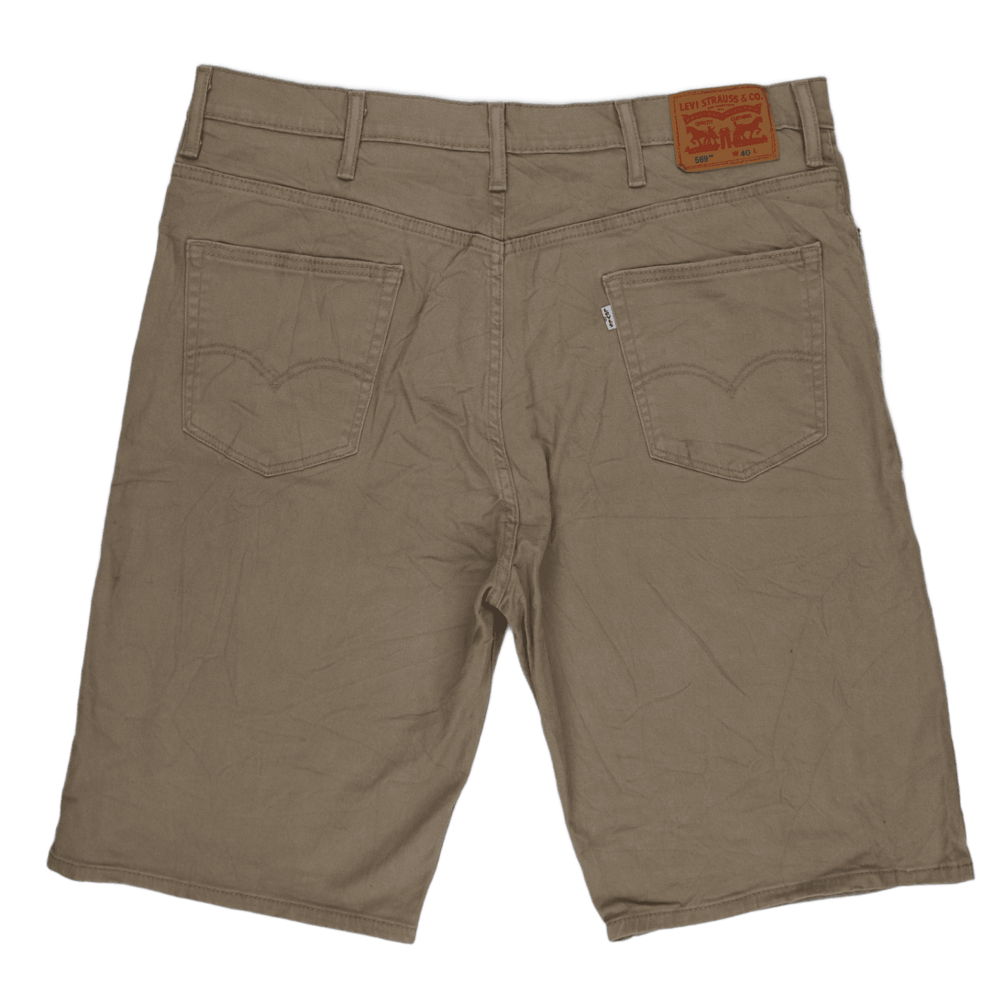 Levi's 569 Loose Fit Cotton Shorts Khaki W40
