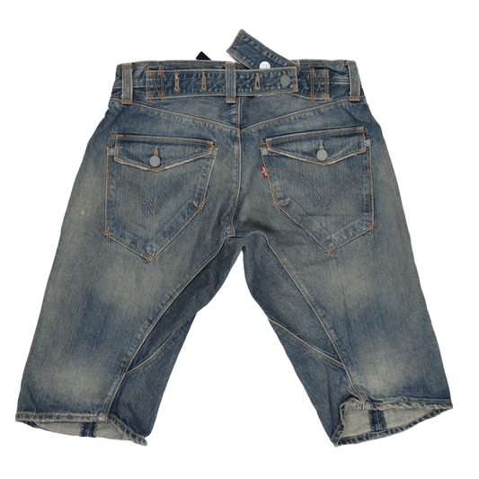 Levi's Vintage Denim Shorts Blue Small Cotton Denim 34 cm Inseam