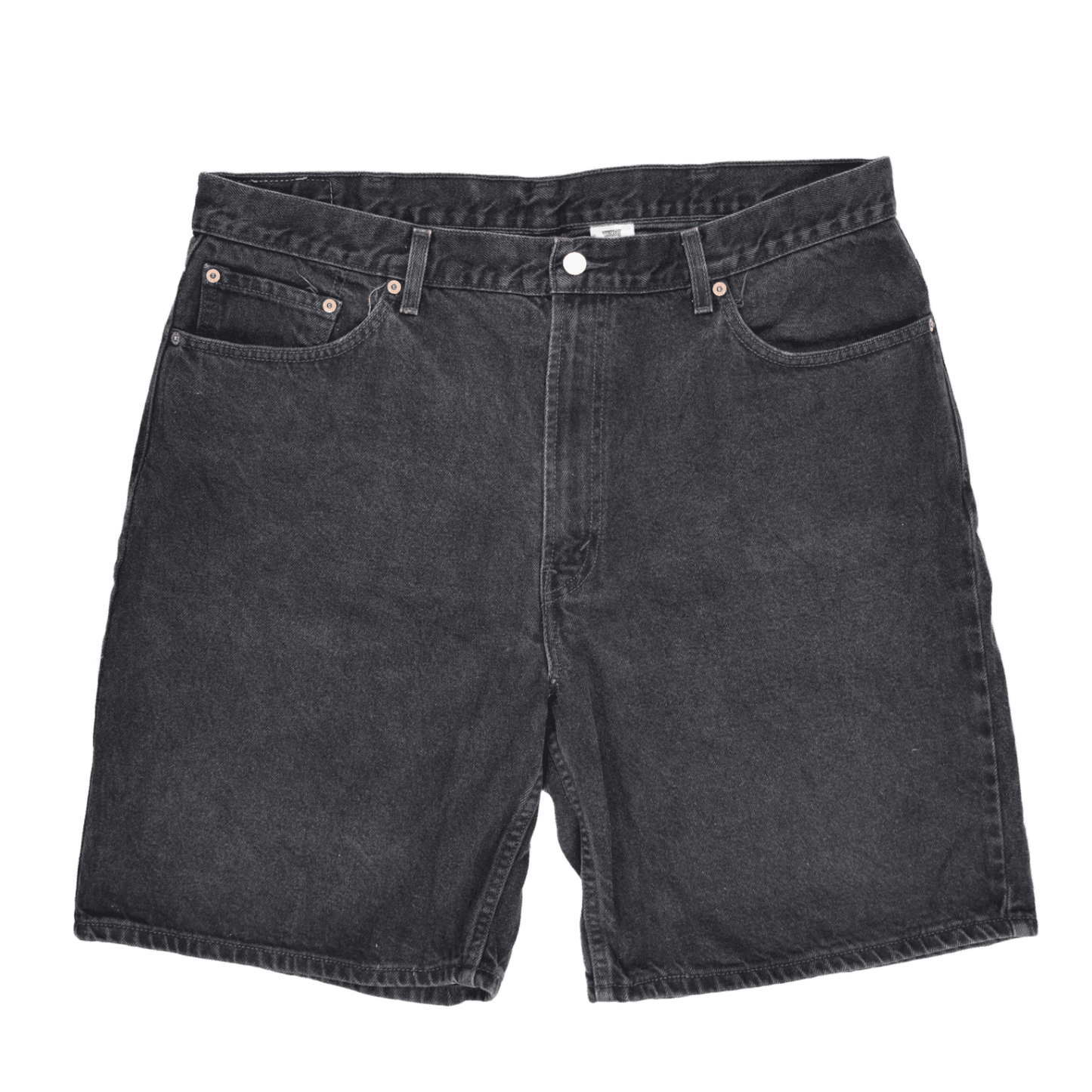 Levi's 550 Relaxed Fit Black Denim Shorts 40W 100% Cotton Vintage Men's Clothing