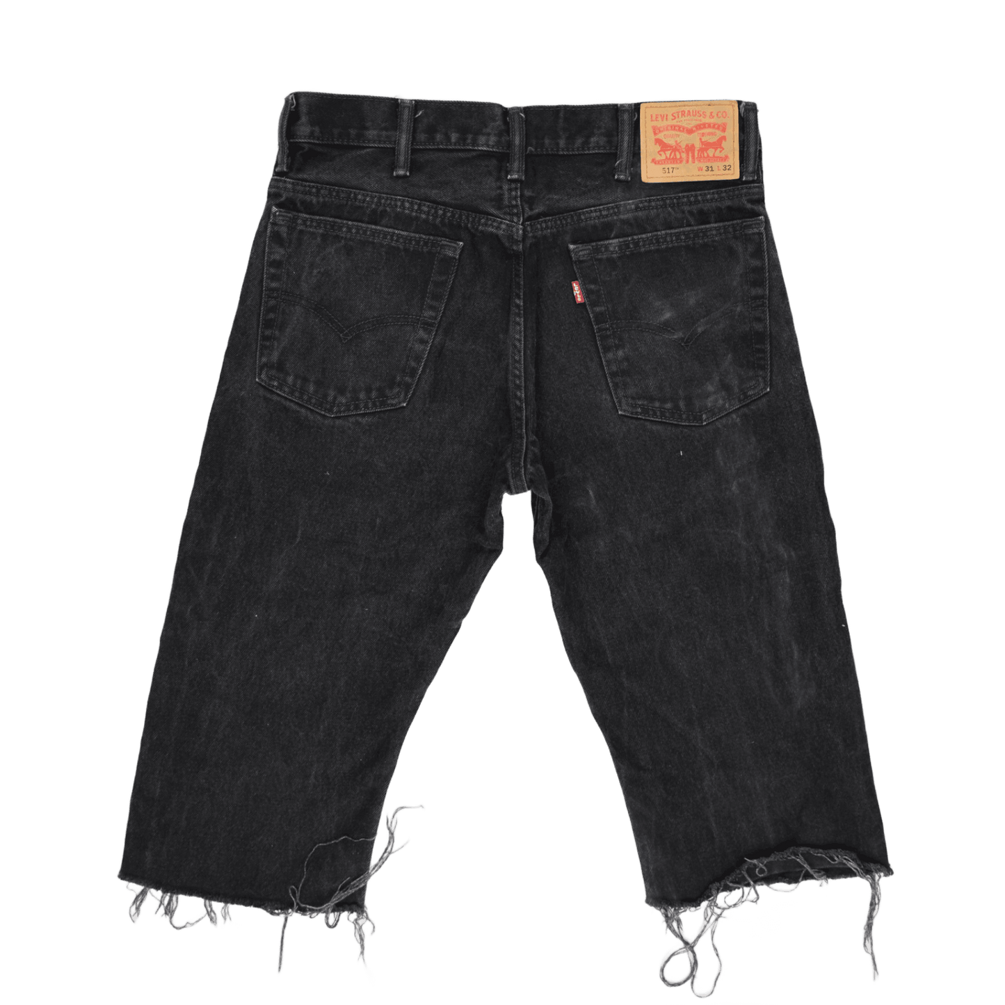 Levi's 517 Vintage Black Bootcut Jeans W31 L32 Cotton Pre-owned