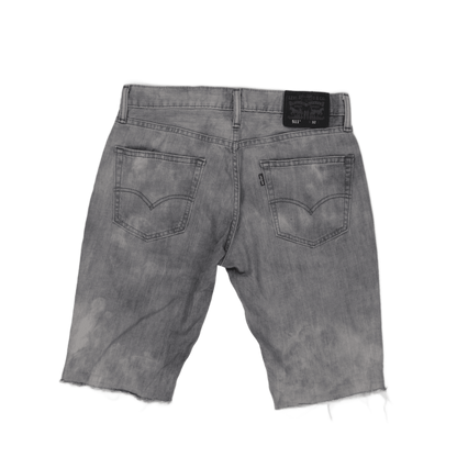 Levi's 511 Grey Distressed Denim Shorts W32 Cotton Blend Vintage Men's