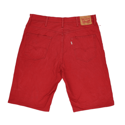 Levi's 569 Red Relaxed Fit Denim Shorts W38 100 Percent Cotton