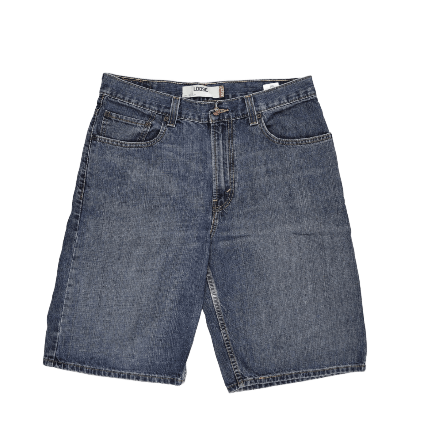 Levi's 569 Loose Straight Fit Denim Shorts Blue W33 100% Cotton Vintage