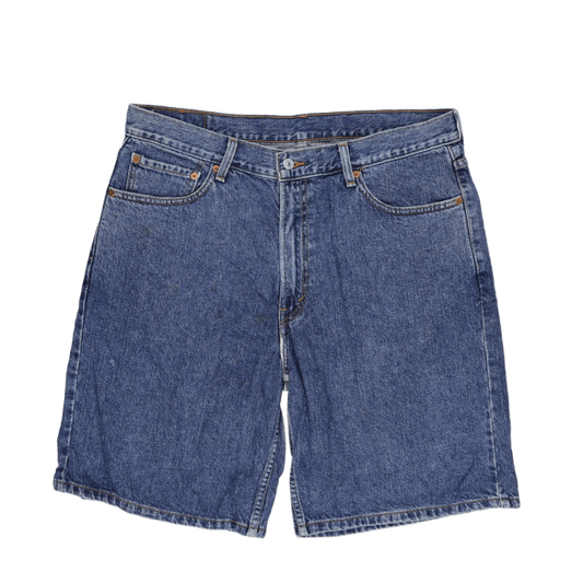 Levi's 550 Relaxed Fit Blue Denim Shorts W36 100 Cotton Vintage Men's Clothing