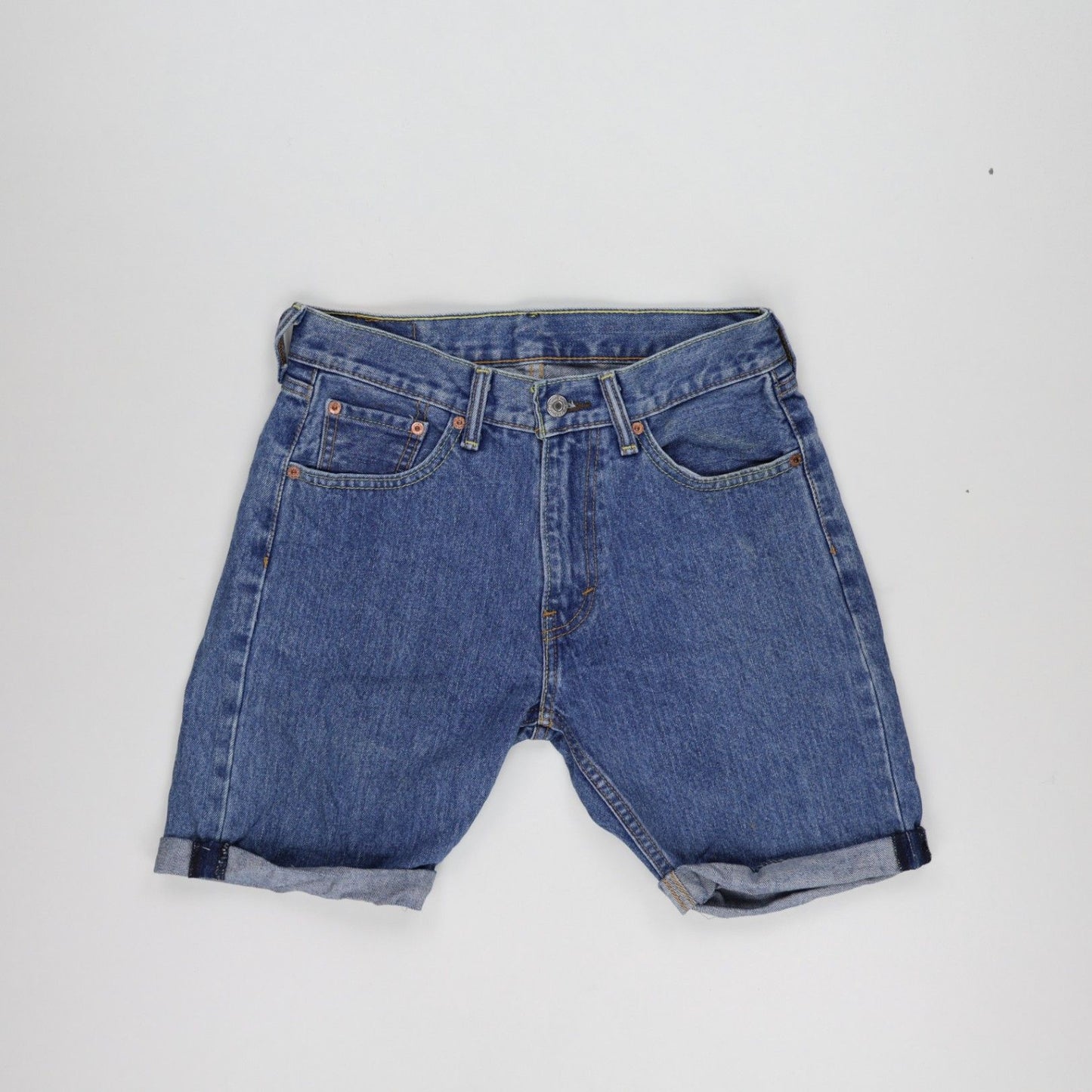 Levi's 505 Vintage Blue Denim Shorts W29 L30 100% Cotton Men's