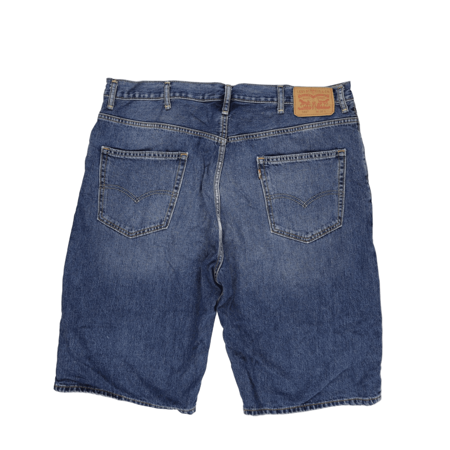 Levi's 569 Vintage Blue Denim Shorts W38 Cotton