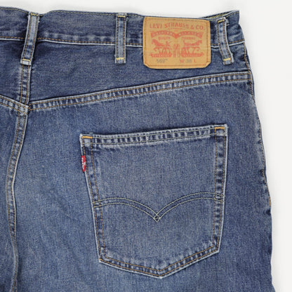 Levi's 569 Vintage Blue Denim Shorts W38 Cotton