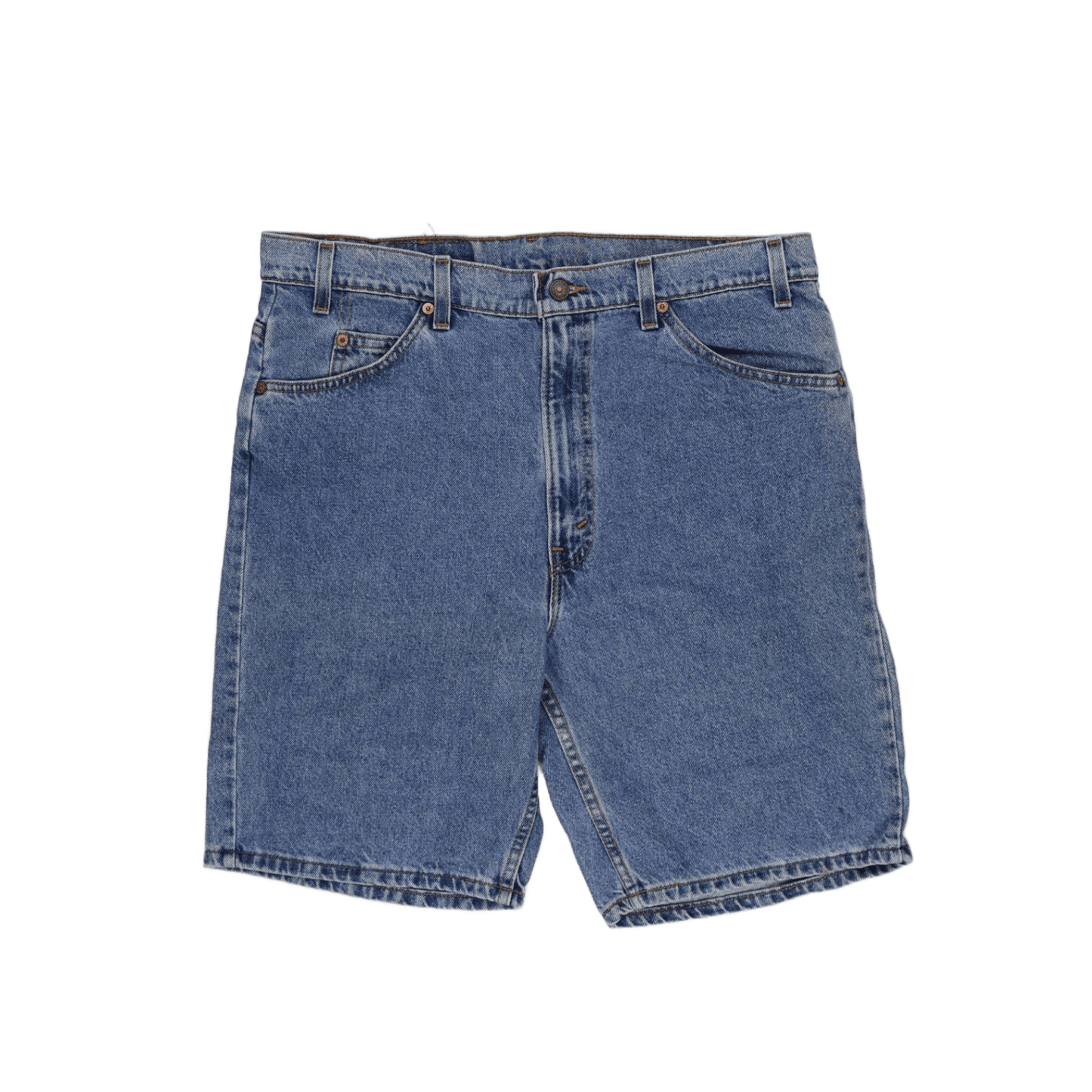 Levi's 505 Original Blue Denim Shorts W38 Classic Straight Vintage Men's Clothing