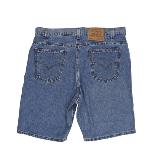 Levi's 505 Original Blue Denim Shorts W38 Classic Straight Vintage Men's Clothing