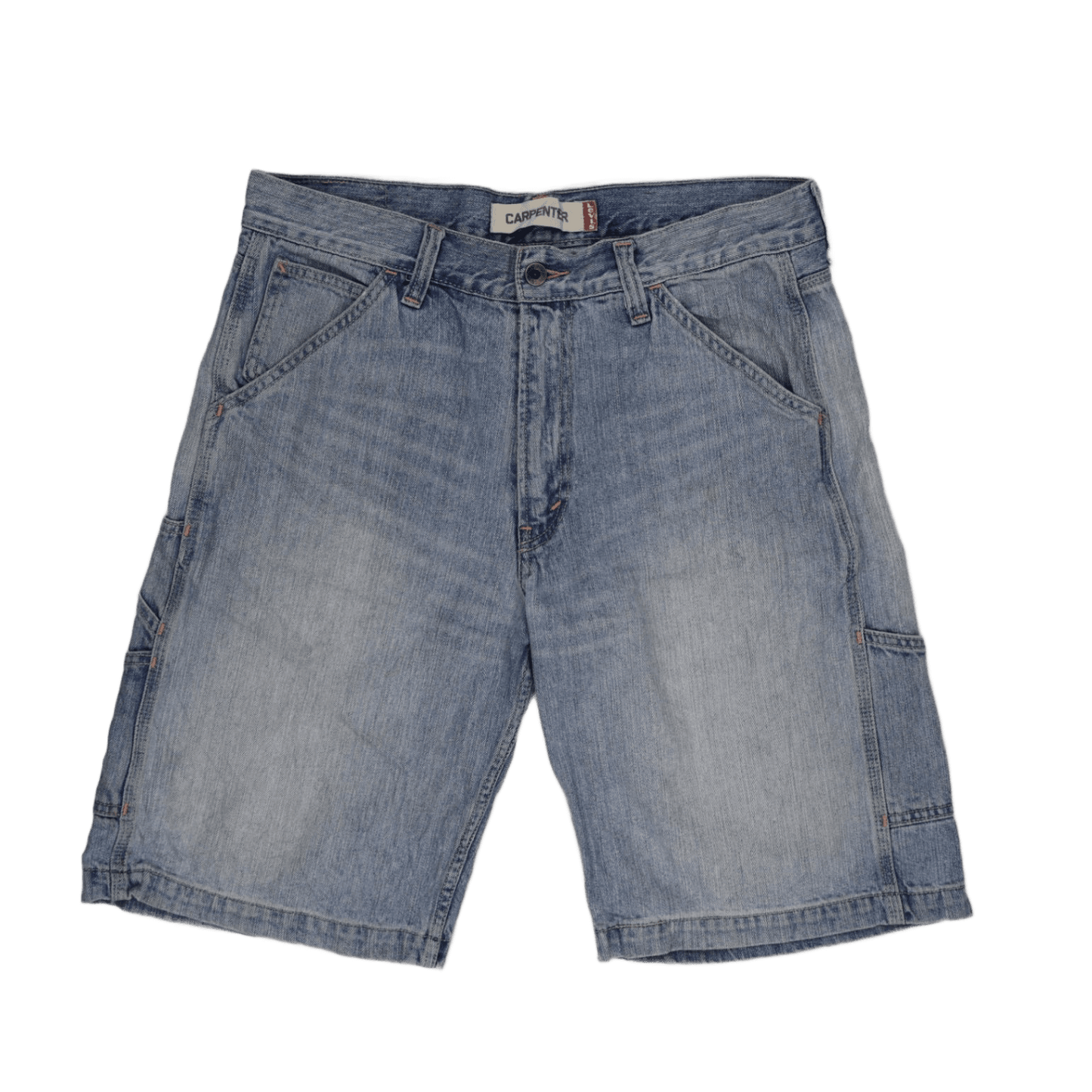 Levi's Carpenter Shorts Light Blue W32 100% Cotton Vintage Men's