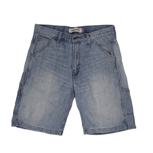 Levi's Carpenter Shorts Light Blue W32 100% Cotton Vintage Men's
