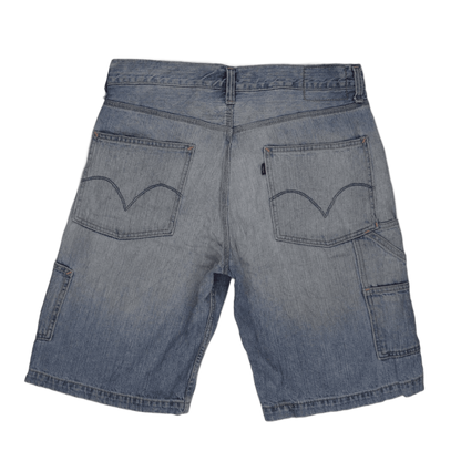 Levi's Carpenter Shorts Light Blue W32 100% Cotton Vintage Men's