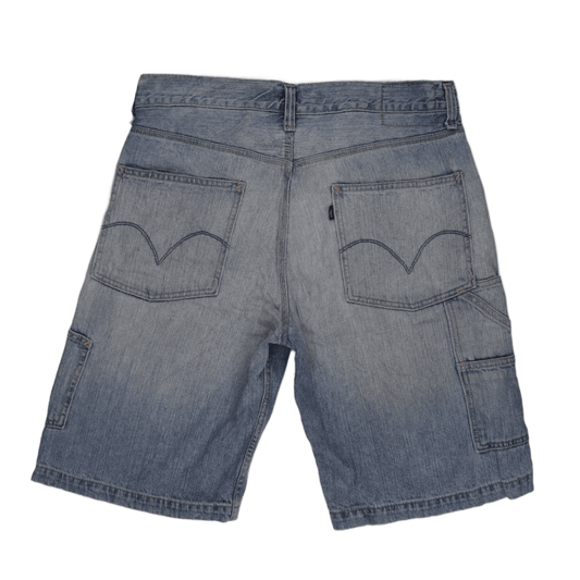 Levi's Carpenter Shorts Light Blue W32 100% Cotton Vintage Men's