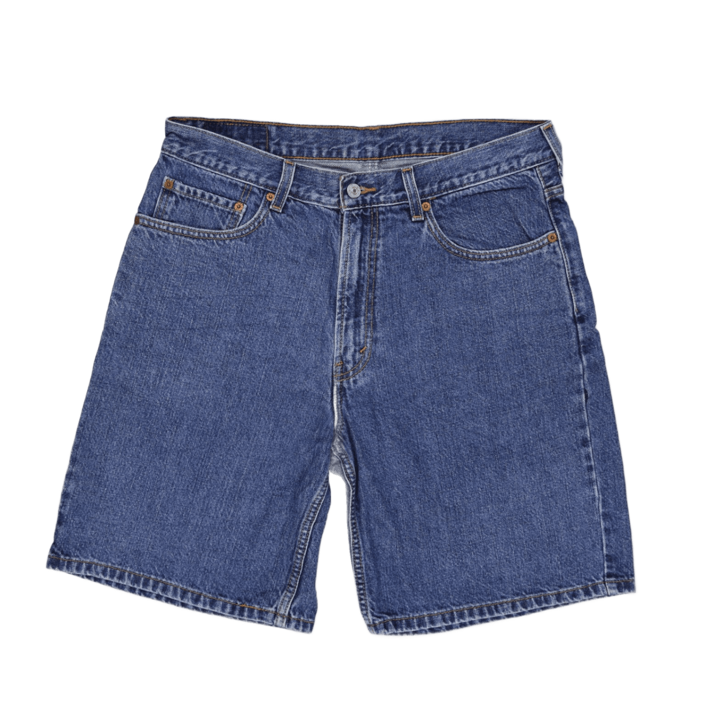 Levi's 550 Vintage Blue Denim Shorts W34 Cotton Used Very Good