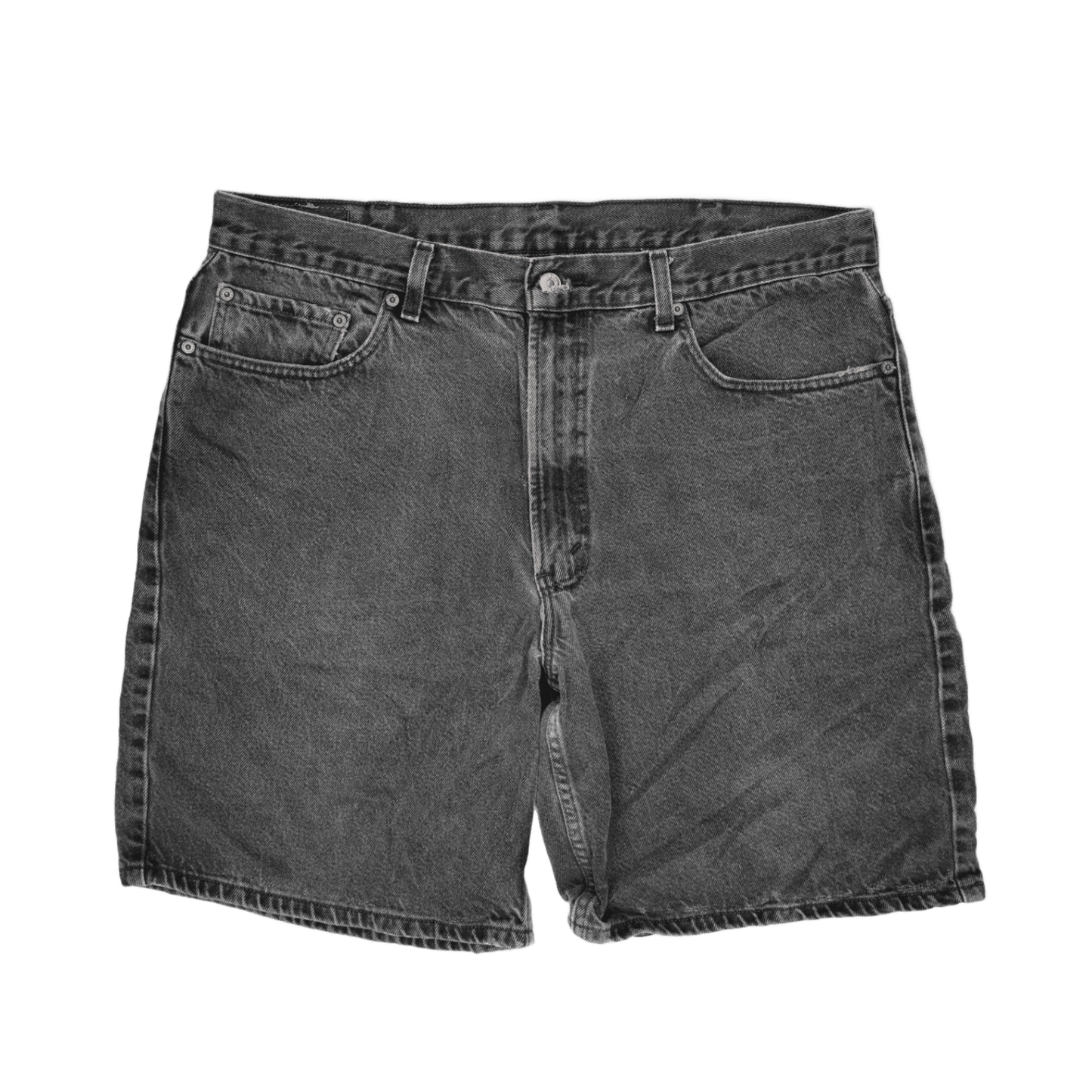 Levi's 550 Black Denim Shorts Relaxed Fit W38 Vintage Men's Clothing
