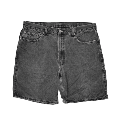 Levi's 550 Black Denim Shorts Relaxed Fit W38 Vintage Men's Clothing