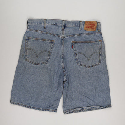 Levi's 550 Relaxed Fit Denim Shorts Vintage Blue W38 100 Percent Cotton Casual Shorts