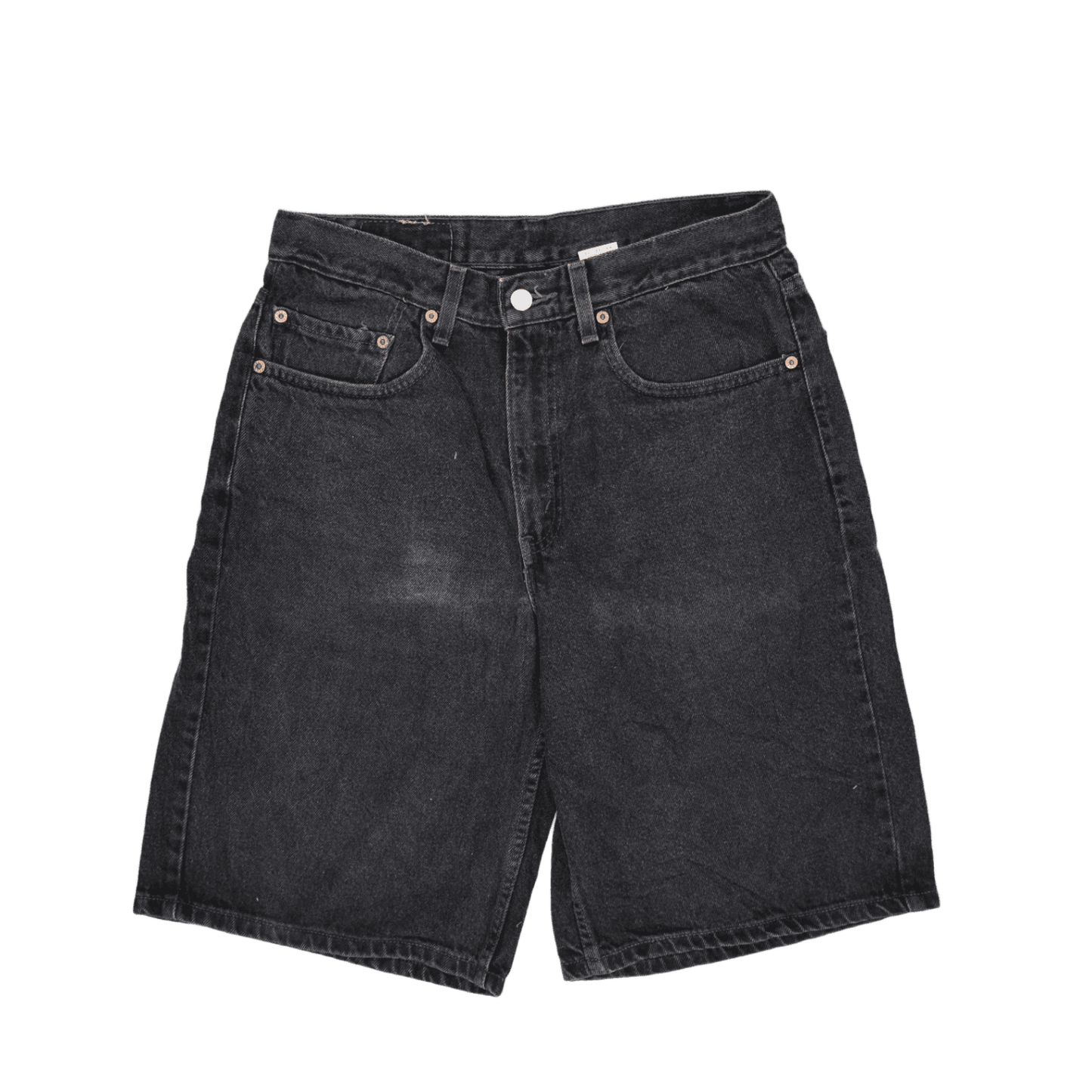 Levi's 550 Relaxed Fit Vintage Black Denim Shorts 32 100 Cotton
