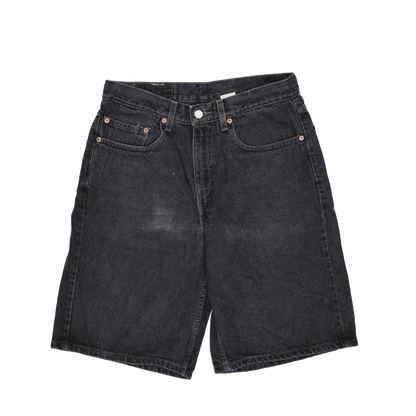 Levi's 550 Relaxed Fit Vintage Black Denim Shorts 32 100 Cotton