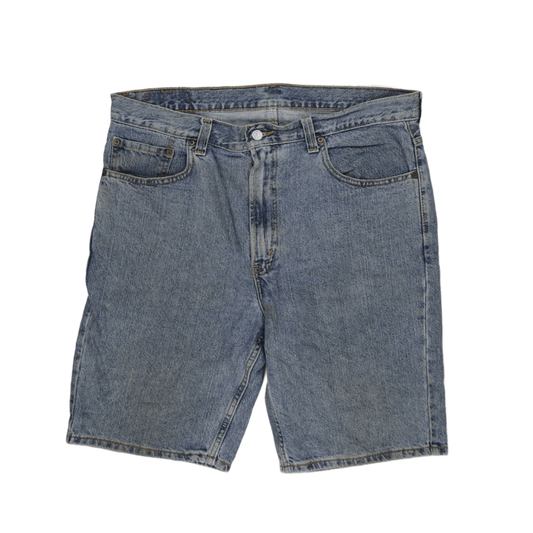 Levi's 505 Regular Fit Denim Shorts Blue W36 100 Percent Cotton Vintage Men's Clothing