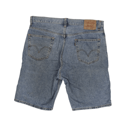 Levi's 505 Regular Fit Denim Shorts Blue W36 100 Percent Cotton Vintage Men's Clothing