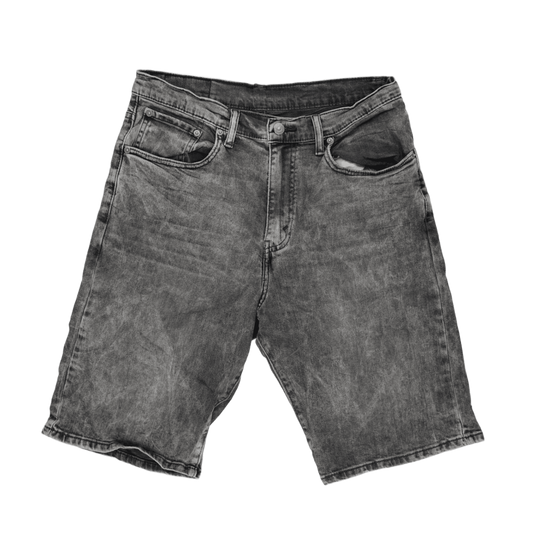 Levi's 569 Loose Fit Black Denim Shorts Size 32 Vintage 100% Cotton