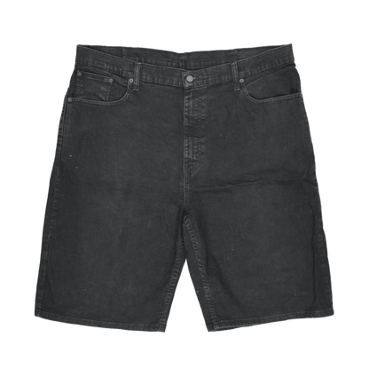 Levi's 569 Black Denim Relaxed Fit Shorts W40 Cotton