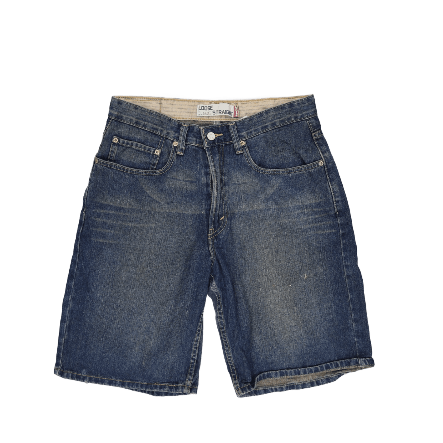 Levi's 569 Loose Straight Denim Shorts Blue W31 Cotton Vintage
