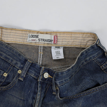 Levi's 569 Loose Straight Denim Shorts Blue W31 Cotton Vintage