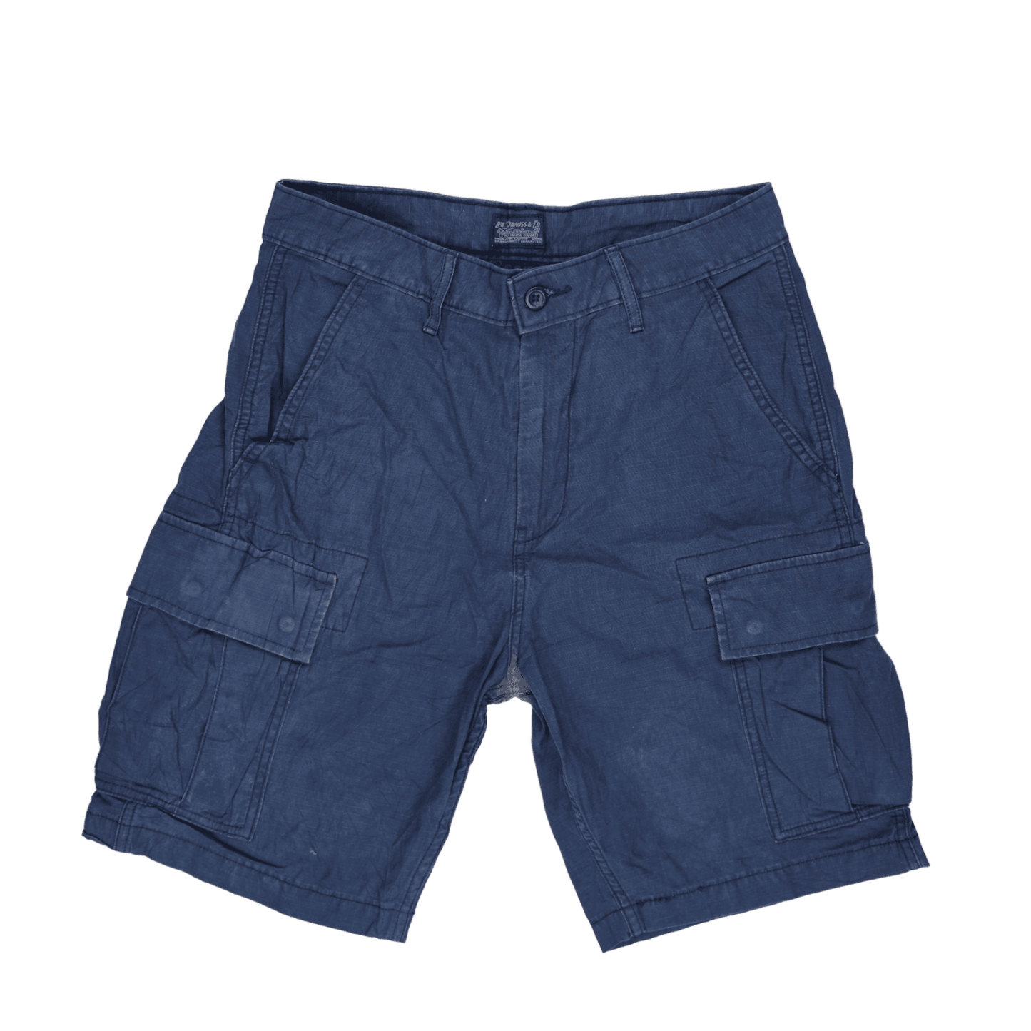 Levi's Mens Cargo Shorts Navy Blue W34 100 Percent Cotton
