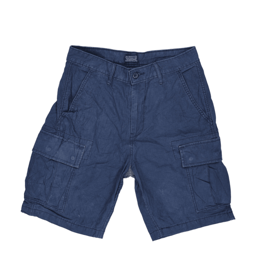 Levi's Mens Cargo Shorts Navy Blue W34 100 Percent Cotton