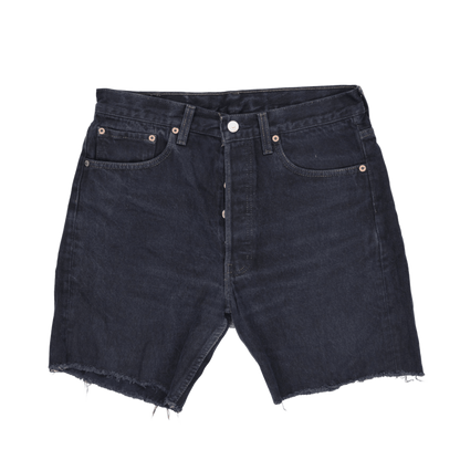 Levi's 501xx Vintage Black Denim Shorts W33 L34 100% Cotton