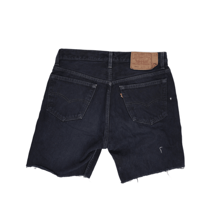 Levi's 501xx Vintage Black Denim Shorts W33 L34 100% Cotton