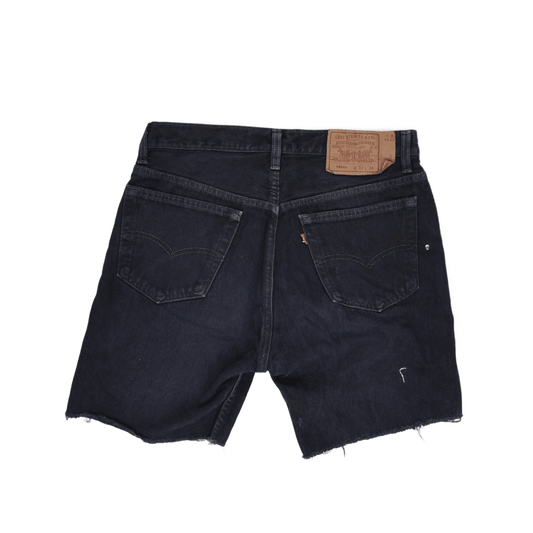 Levi's 501xx Vintage Black Denim Shorts W33 L34 100% Cotton